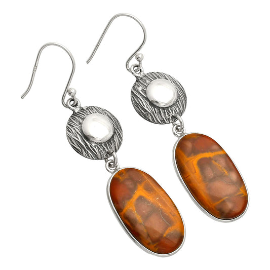Natural Noreena Jasper Earrings E-1077 SDE84324