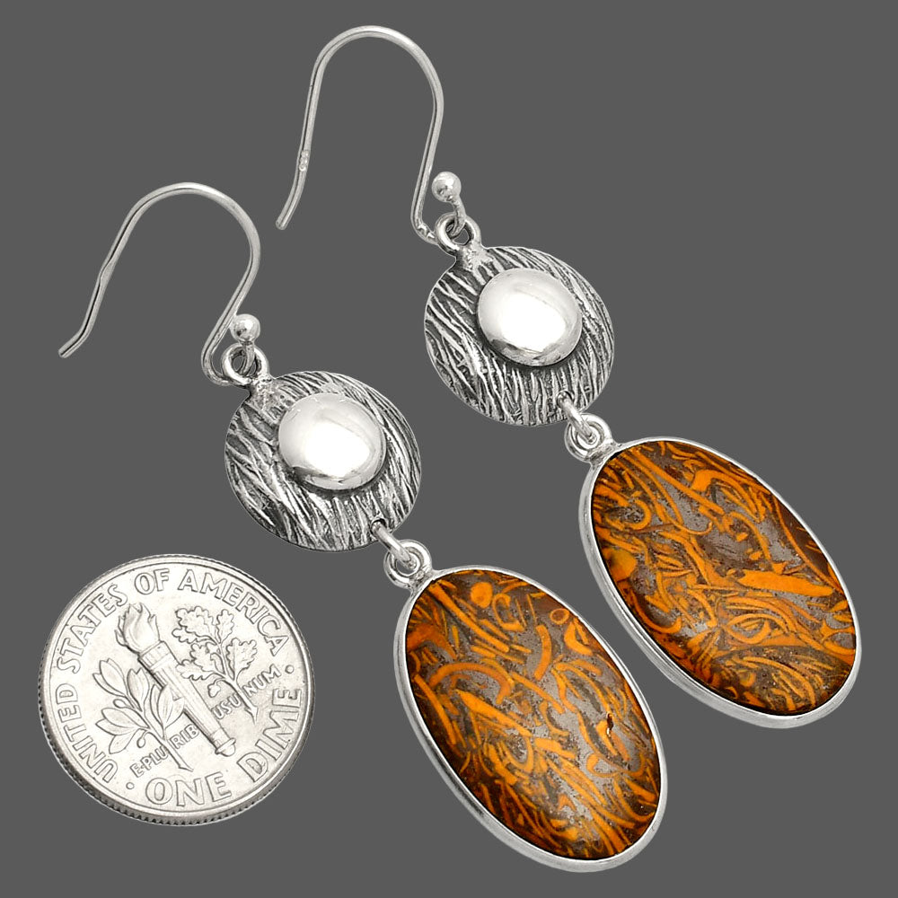 Coquina Fossil Jasper - India Earrings E-1077 SDE84342
