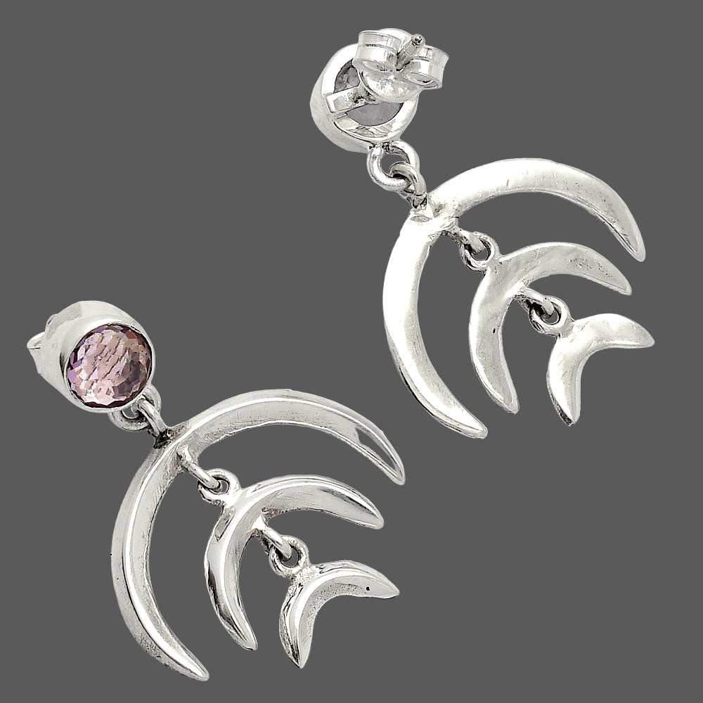 Natural Amethyst - Brazil Earrings E-1249 SDE84346