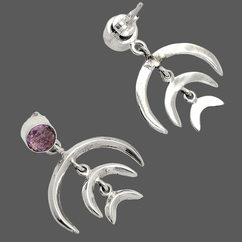 Natural Amethyst - Brazil Earrings E-1249 SDE84348