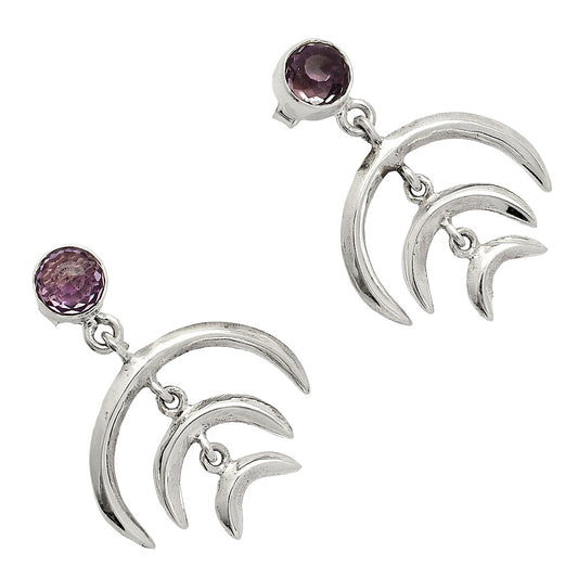 Natural Amethyst - Brazil Earrings E-1249 SDE84348
