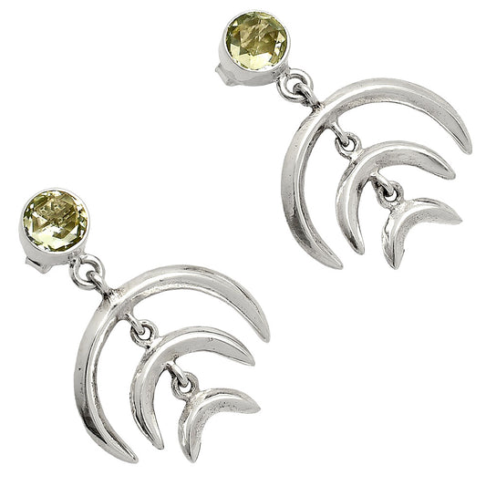 Prasiolite (Green Amethyst) - Brazil Earrings E-1249 SDE84350