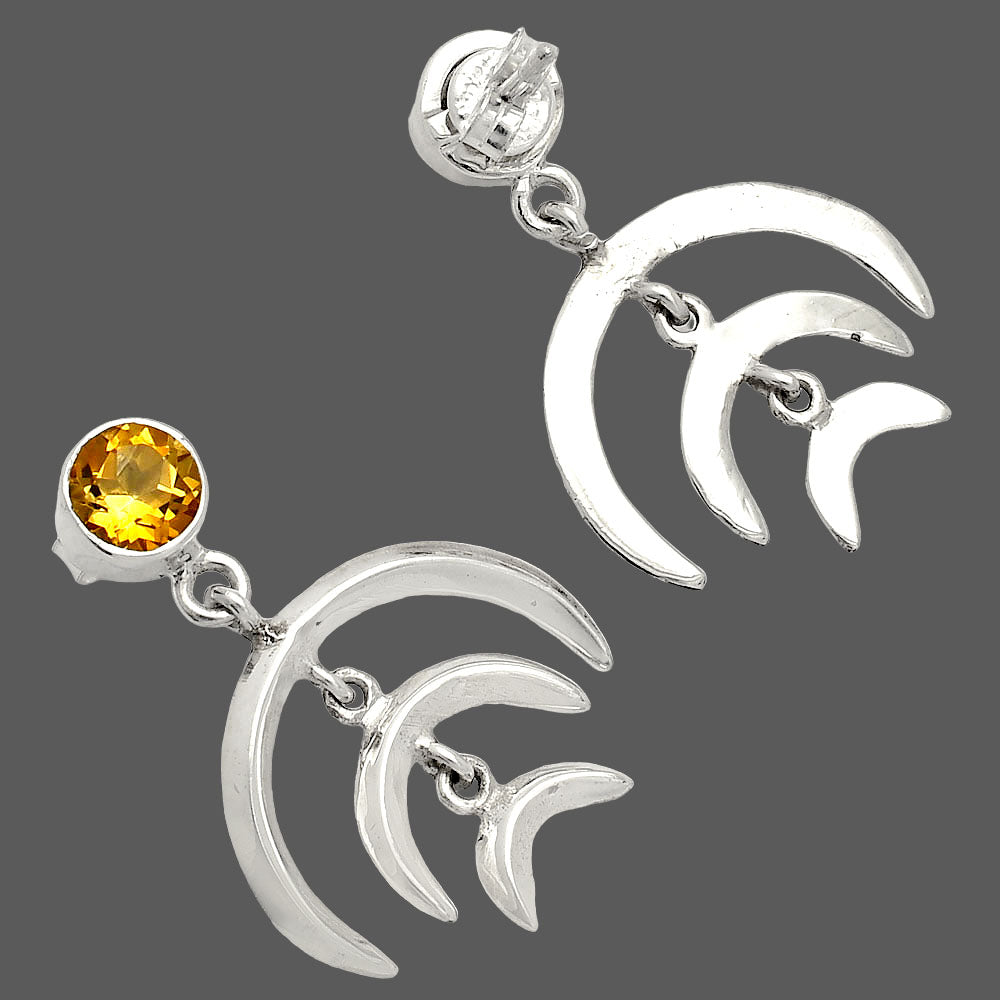 Natural Citrine Earrings E-1249 SDE84355