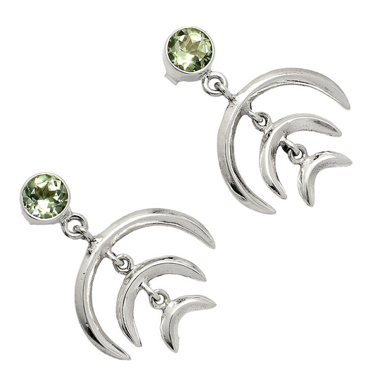 Prasiolite (Green Amethyst) - Brazil Earrings E-1249 SDE84357