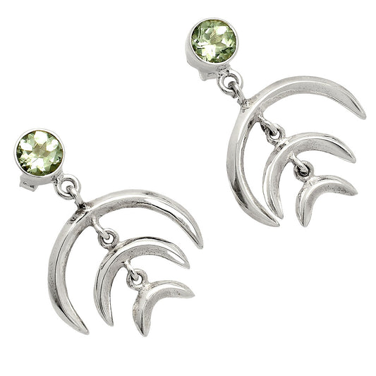 Prasiolite (Green Amethyst) - Brazil Earrings E-1249 SDE84358