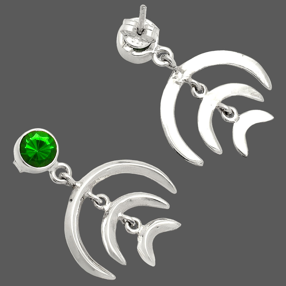 Lab Created Emerald Earrings E-1249 SDE84359
