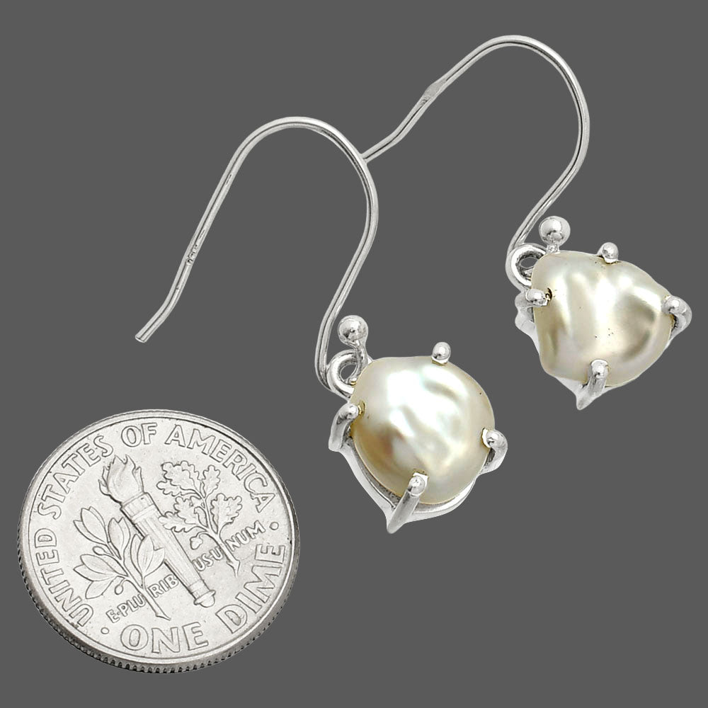 Natural Fresh Water Biwa Pearl Earrings E-1021 SDE84518