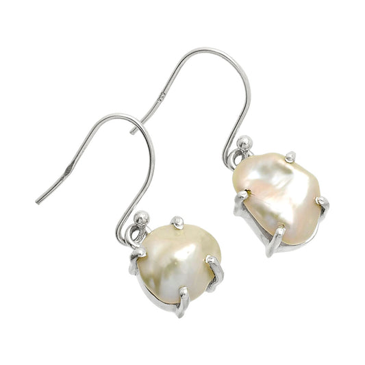 Natural Fresh Water Biwa Pearl Earrings E-1021 SDE84537