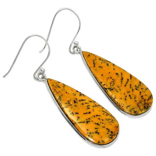 Natural Honey Dendritic Opal Earrings E-1001 SDE84874