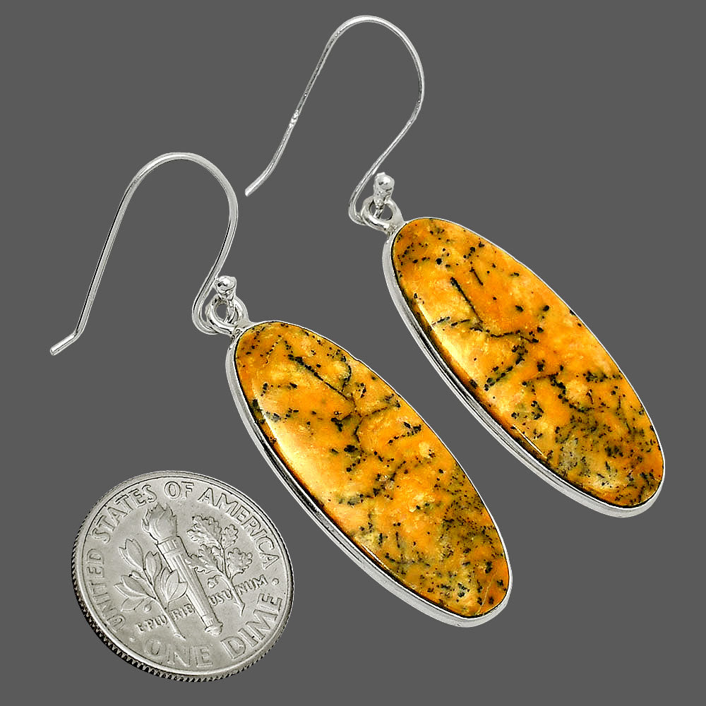Natural Honey Dendritic Opal Earrings E-1001 SDE84904