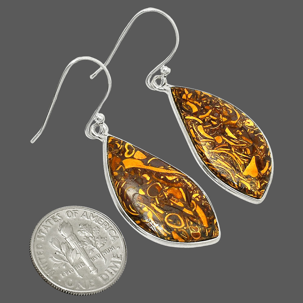 Coquina Fossil Jasper - India Earrings E-1001 SDE84915