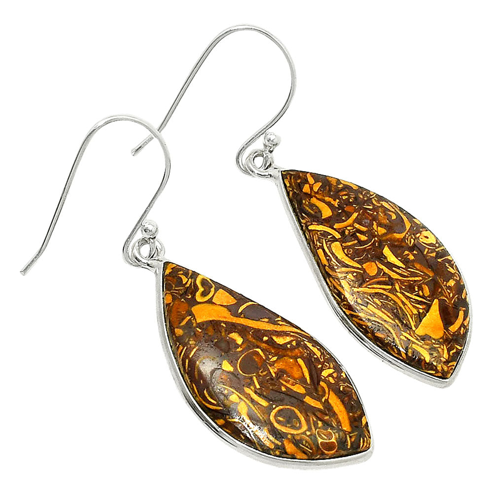 Coquina Fossil Jasper - India Earrings E-1001 SDE84915