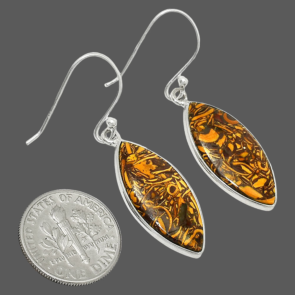 Coquina Fossil Jasper - India Earrings E-1001 SDE84922