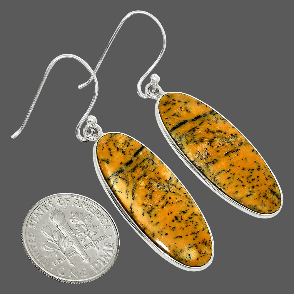 Natural Honey Dendritic Opal Earrings E-1001 SDE84923