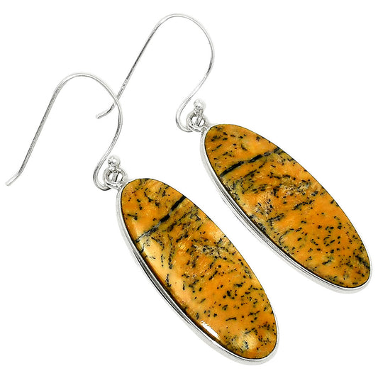 Natural Honey Dendritic Opal Earrings E-1001 SDE84923