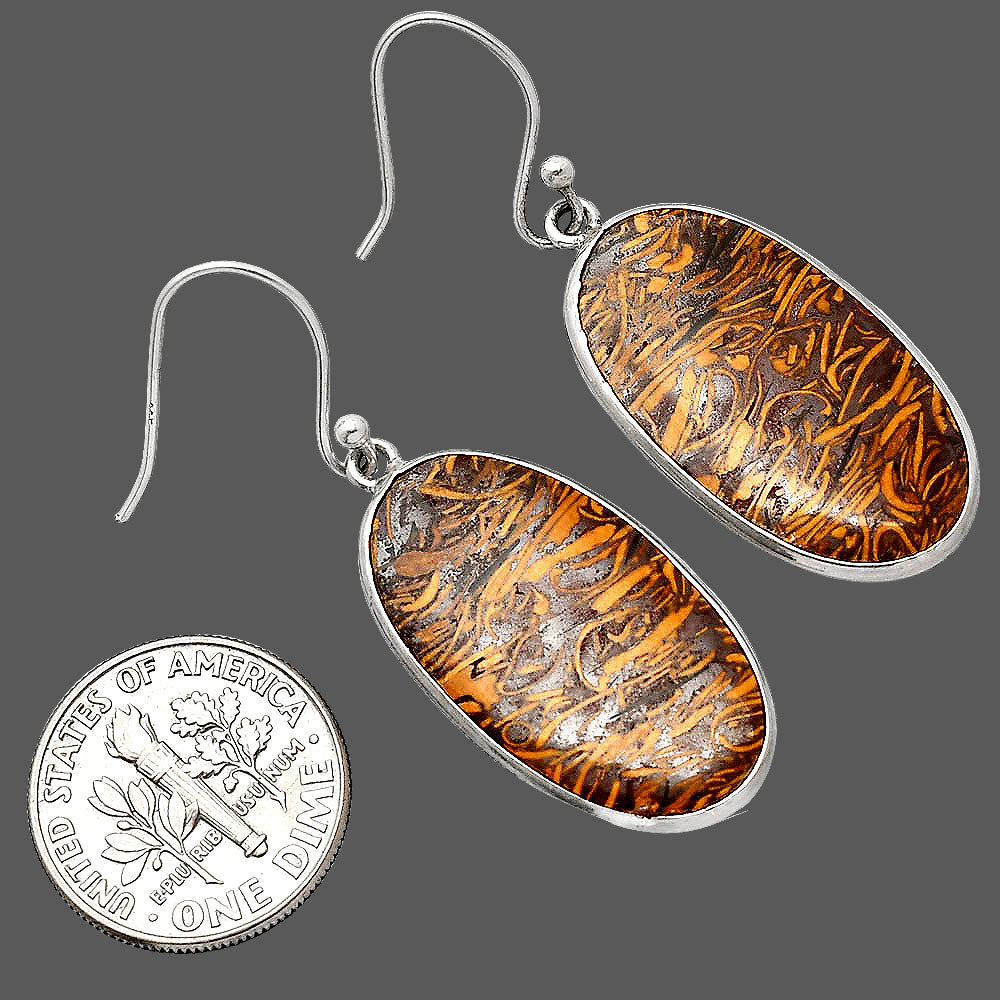 Coquina Fossil Jasper - India Earrings E-1001 SDE85744