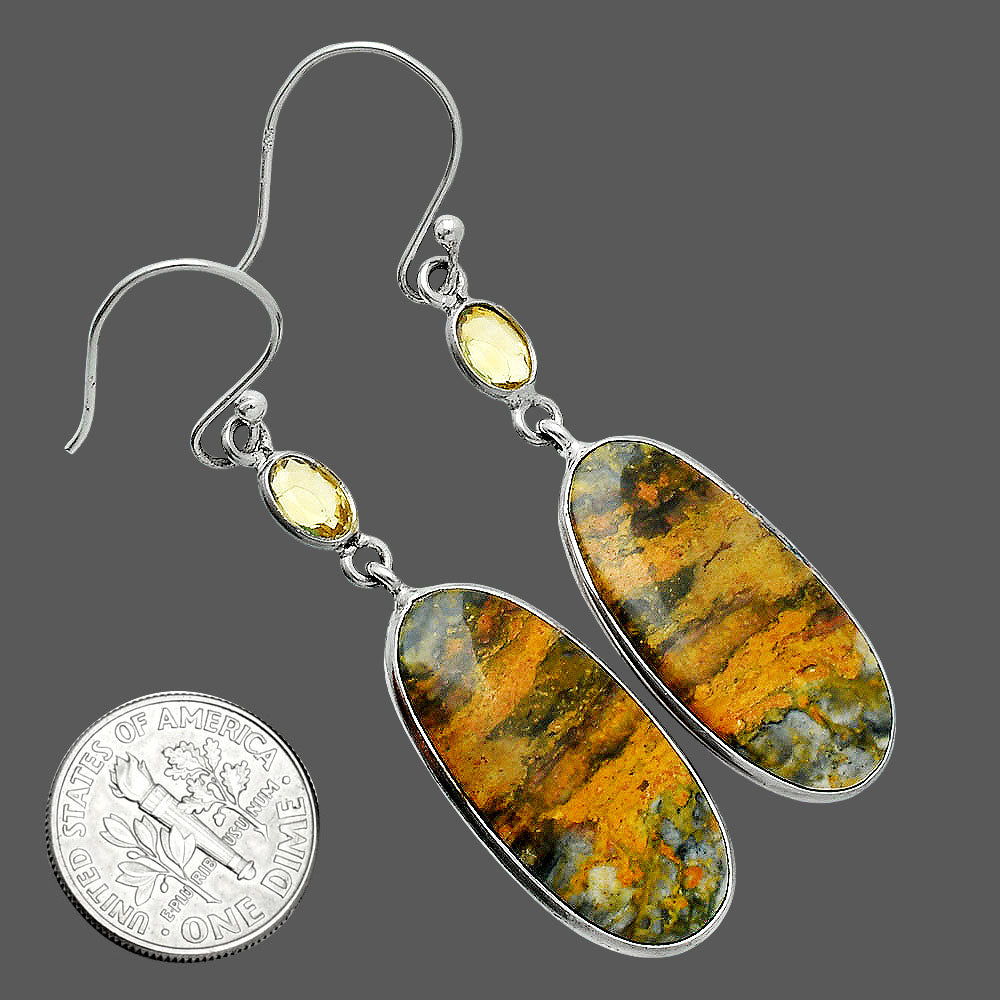 Natural Eclipse & Citrine Earrings E-1002 SDE86049