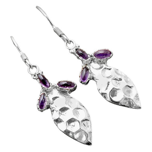 Natural Amethyst - Brazil Earrings SDE86180