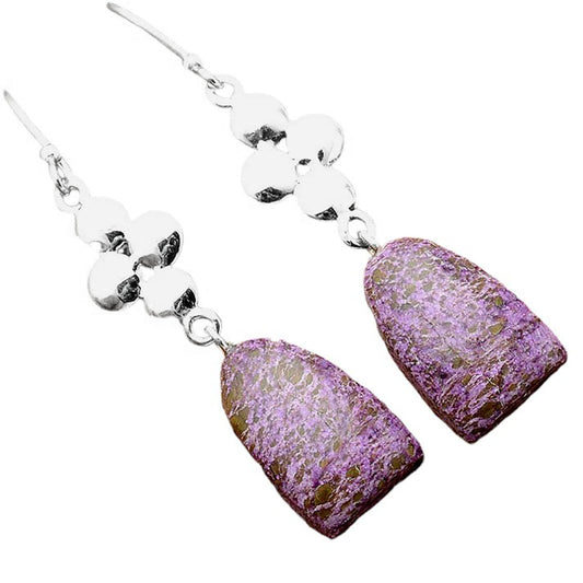 Natural Purpurite - South Africa Earrings E-1094 SDE86203