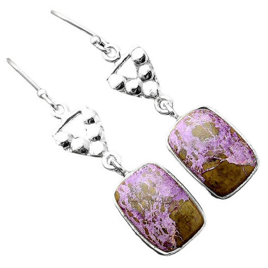 Natural Purpurite - South Africa Earrings E-1094 SDE86220