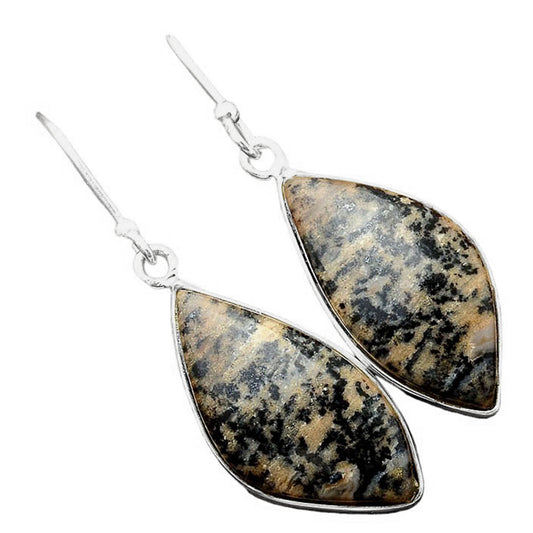 Natural Russian Honey Dendrite Opal Earrings E-1001 SDE86256