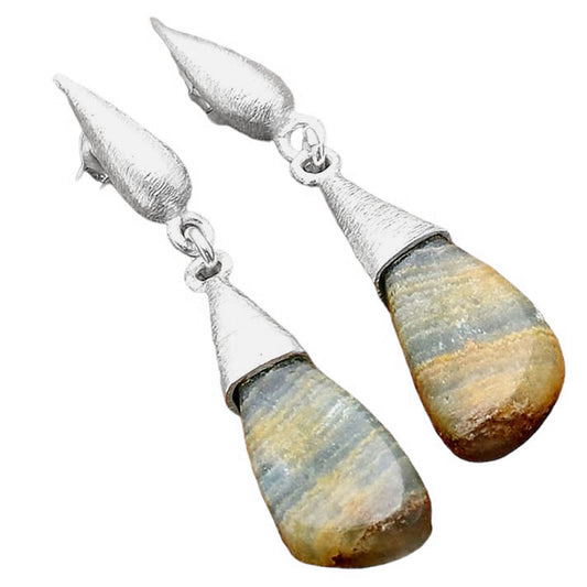 Natural Blue Aragonite Earrings E-1198 SDE86258