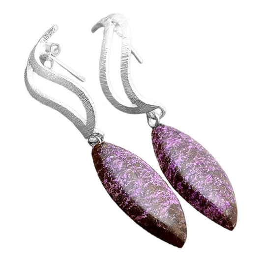 Natural Purpurite - South Africa Earrings E-1204 SDE86282