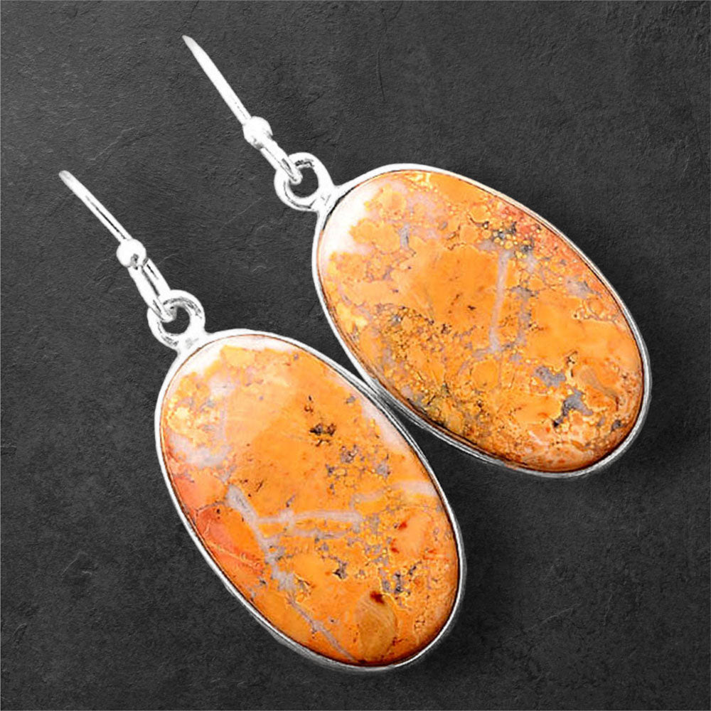 Natural Maligano Jasper - Indonesia Earrings E-1001 SDE86285