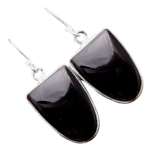 Natural Tektite - Greek Earrings E-1001 SDE86451