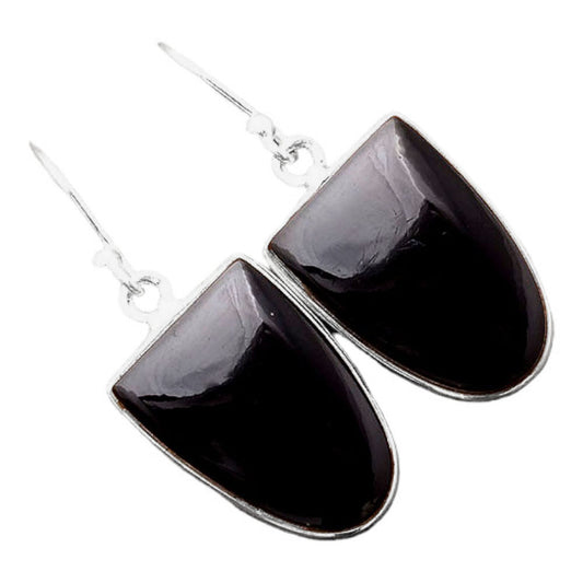 Natural Tektite - Greek Earrings E-1001 SDE86453