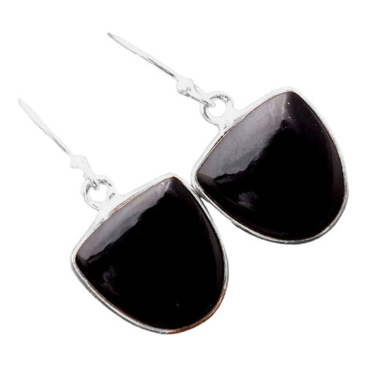 Natural Tektite - Greek Earrings E-1001 SDE86455