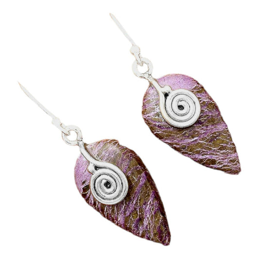 Natural Purpurite - South Africa Earrings E-1137 SDE86461