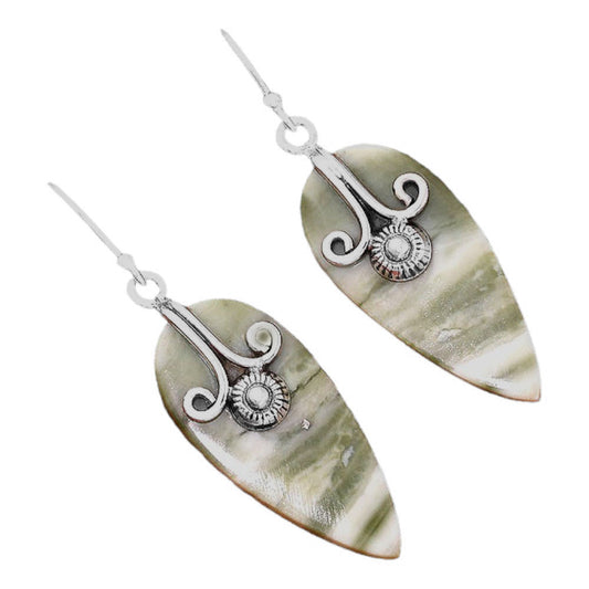 Natural Serpentine Earrings E-1137 SDE86465