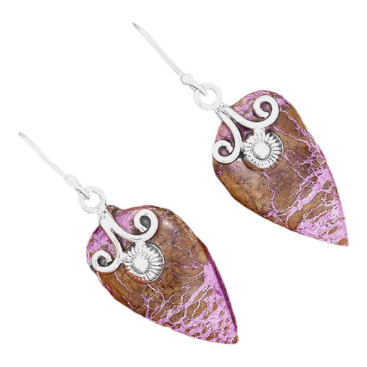 Natural Purpurite - South Africa Earrings E-1137 SDE86474