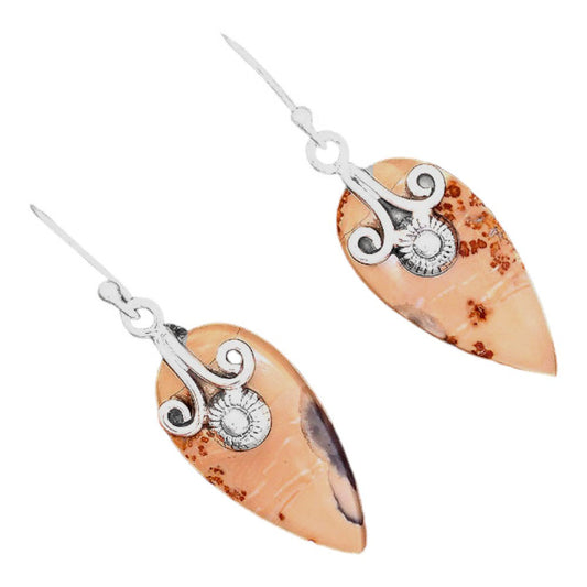 Natural Maligano Jasper - Indonesia Earrings E-1137 SDE86478