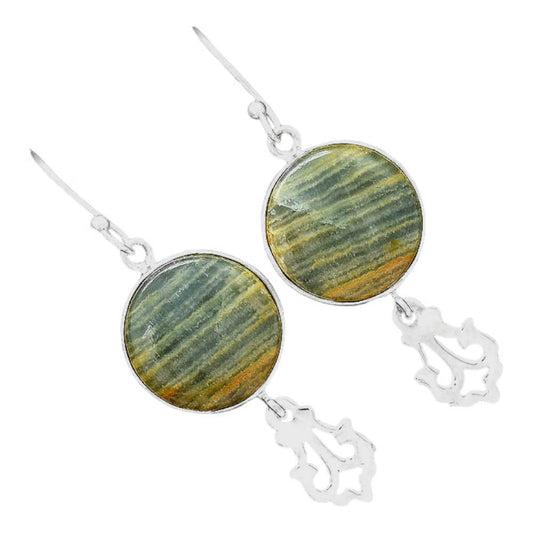 Natural Blue Aragonite Earrings E-1079 SDE86485