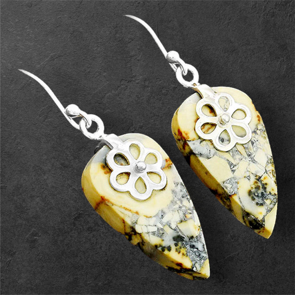 Natural Maligano Jasper - Indonesia Earrings E-1137 SDE86500