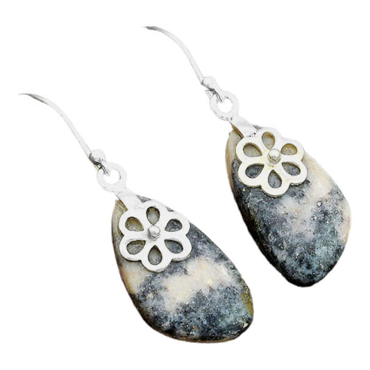 Natural Indian Blanket Jasper Earrings E-1137 SDE86502