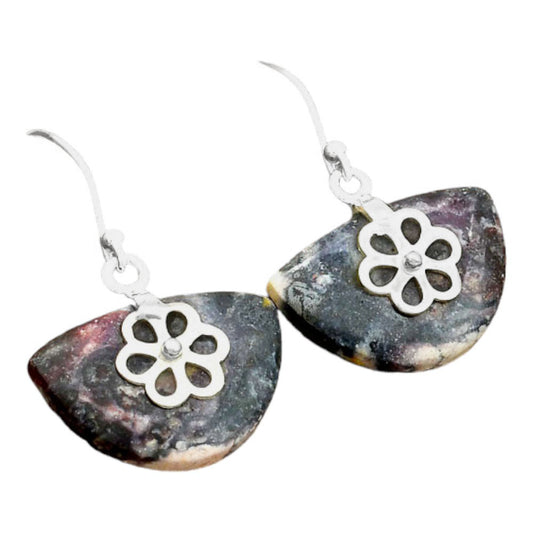 Natural Indian Blanket Jasper Earrings E-1137 SDE86505