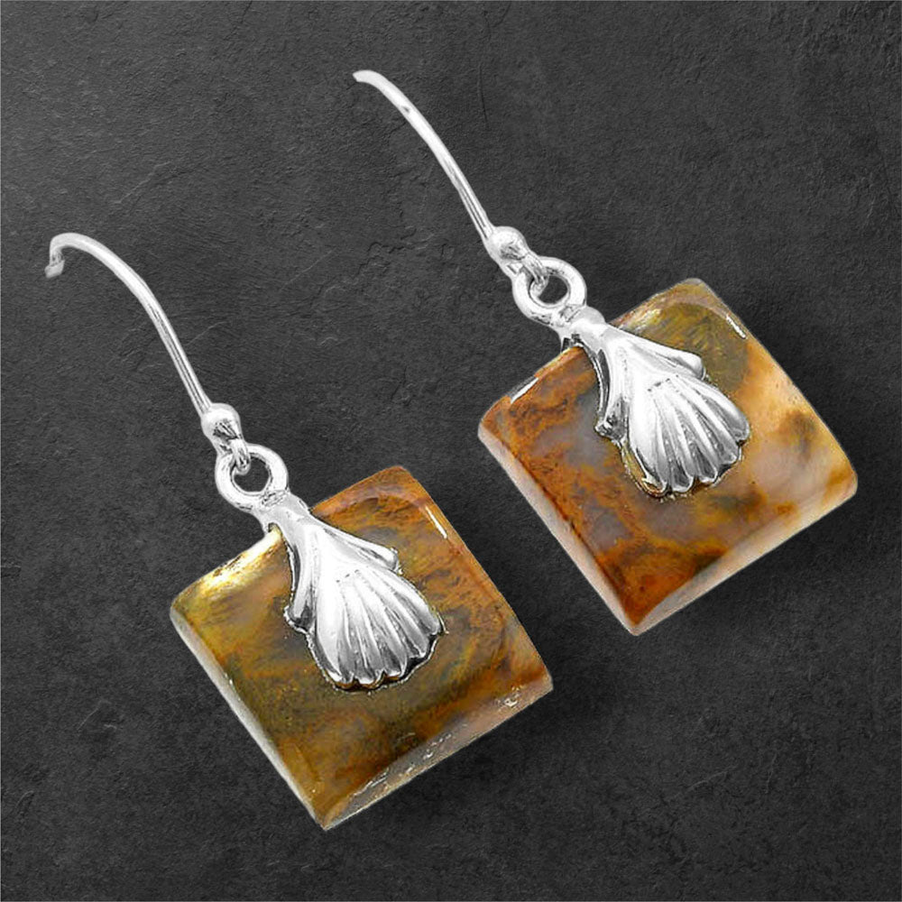 Natural Sandalwood Earrings E-1137 SDE86516