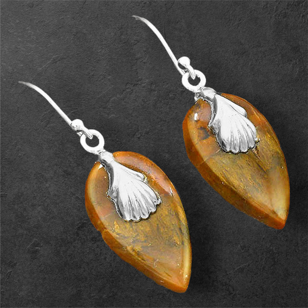 Natural Sandalwood Earrings E-1137 SDE86519