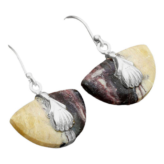 Natural Indian Blanket Jasper Earrings E-1137 SDE86524