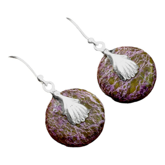 Natural Purpurite - South Africa Earrings E-1137 SDE86528