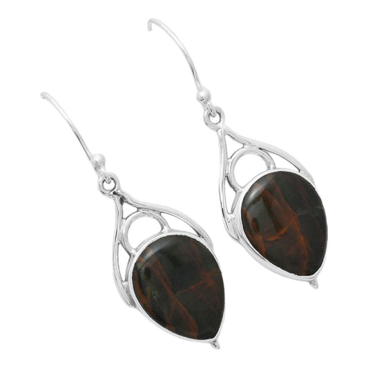 Turkish Rainforest Chrysocolla Earrings E-1093 SDE86557