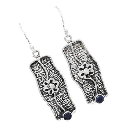 Natural Iolite - India Earrings E-1179 SDE86566