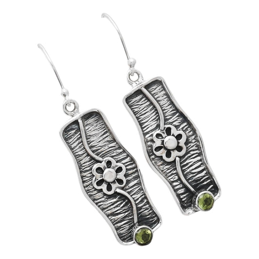 Natural Peridot Earrings E-1179 SDE86572