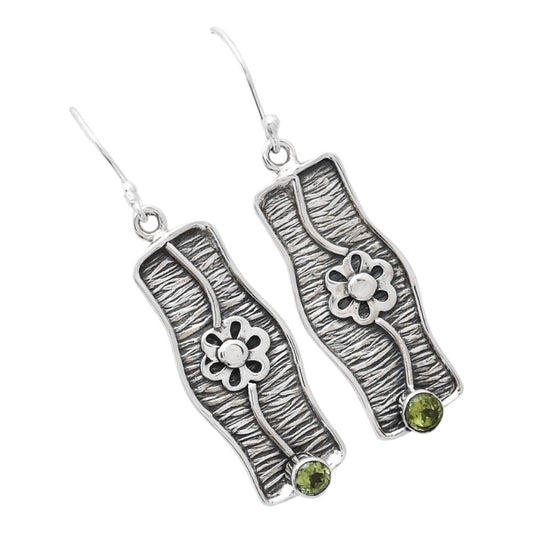 Natural Peridot Earrings E-1179 SDE86574