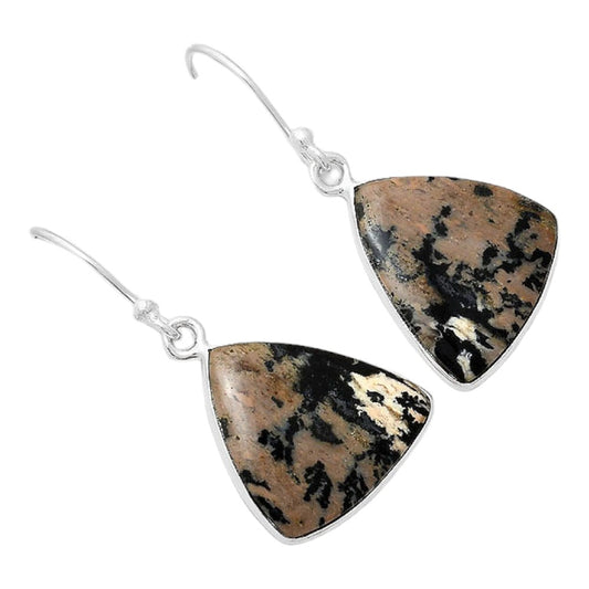 Natural Russian Honey Dendrite Opal Earrings E-1001 SDE86602