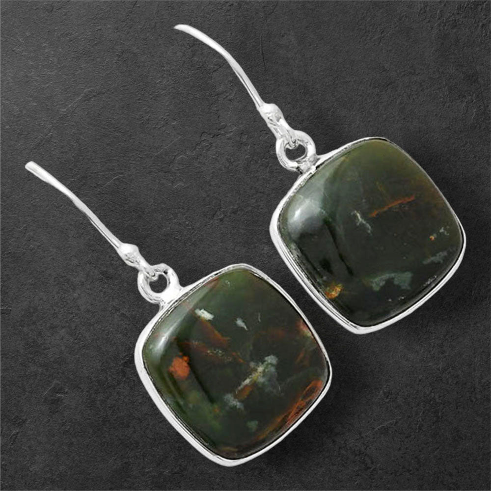 Turkish Rainforest Chrysocolla Earrings E-1001 SDE86610