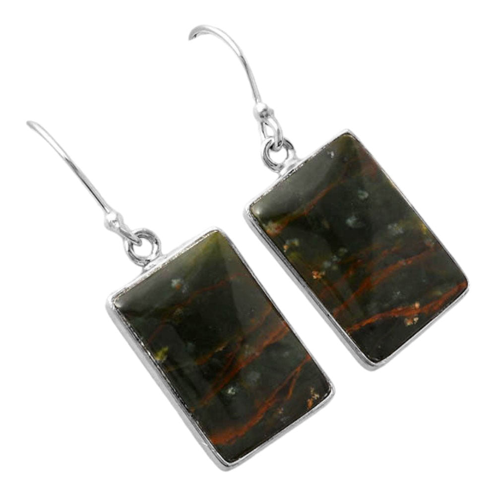 Turkish Rainforest Chrysocolla Earrings E-1001 SDE86757